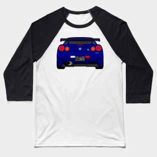 GTR R34 NAVY Baseball T-Shirt